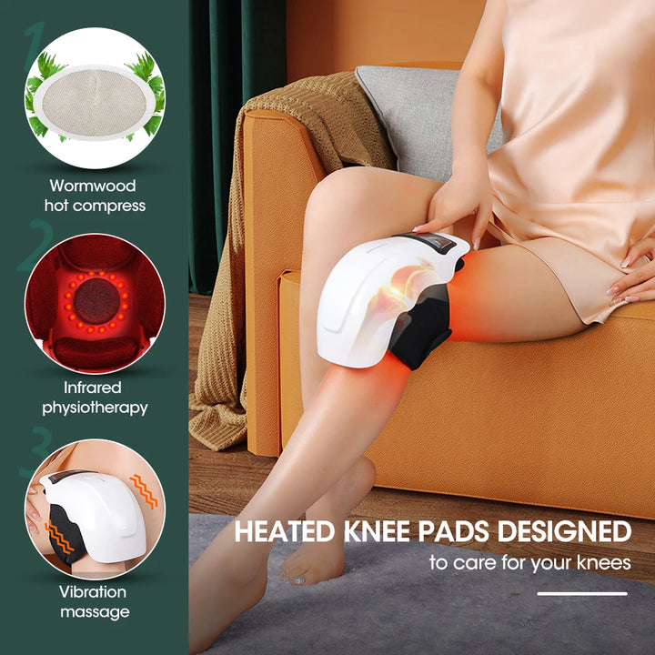 Knee Heated Massage Pads